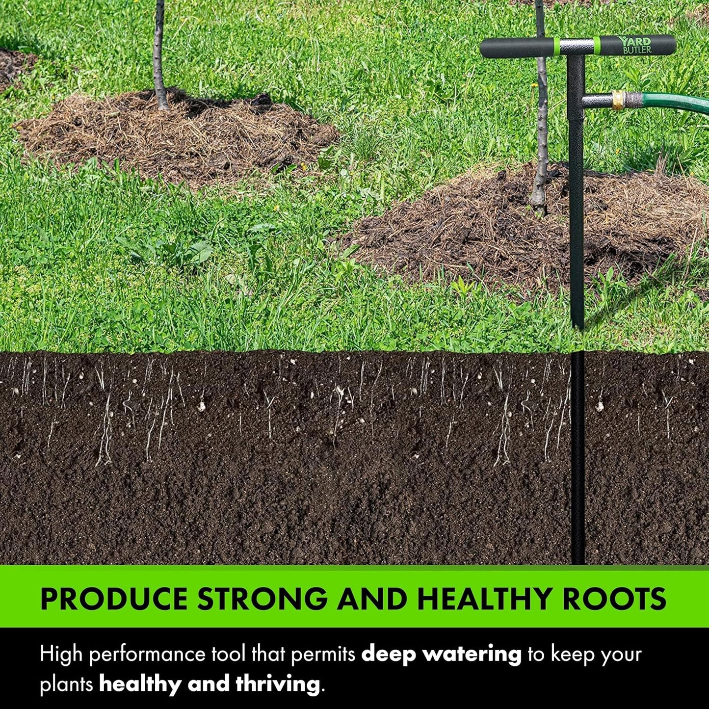 Yard Butler Deep Root Irrigator - Unique Gardening Tool for Irrigation - Deliver Water Directly to Plant Roots - Promote Healthy Growth & Minimize Water Waste - Easy-to-Use Gardening Supplies