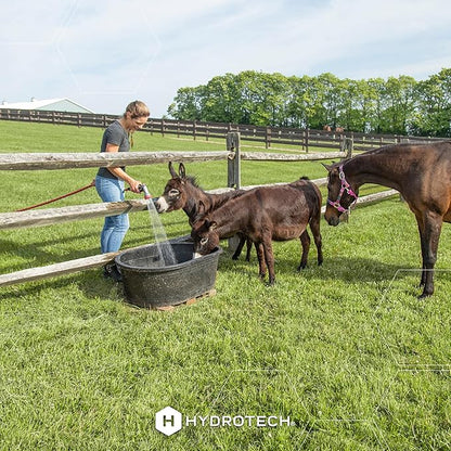 HydroTech 200 ft Expandable Garden Hose - Pro Series, 2x Max Flow, 3/4" No-Kink Flexibility, Lightweight Hose for Lawn, Garden, Car Washing, Deck and Patio Cleaning