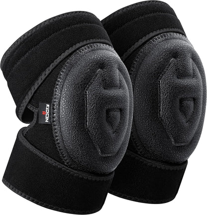 NoCry Gel Knee Pads for Men and Women with Soft Foam Cushion — Waterproof Anti-Slip Cap and Easy to Use, Adjustable Non-Slip Straps — Durable, Lightweight Design — Perfect for Gardening Work