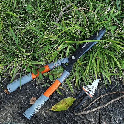Garden Hedge Shears. Hedge Clippers & Shears SET with Super Pruning Shears. Heavy Duty Garden Clippers for Shaping Bushes Nicely. Hedge Scissors & Shears made with Durable Carbon Steel.