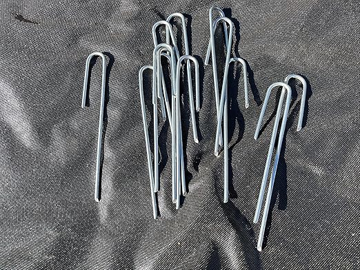 Sandbaggy 1500-Pack DRIP TUBING Stakes Landscape Staples | 5 inch Length - 11 Gauge Heavy Duty | Drip Anchors | Landscape Pins | Garden Lawn Nails | Designed to Hold Drip Tubing Up to 1/2" Diameter