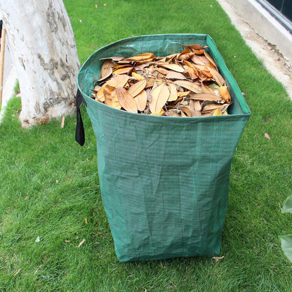 Gardzen 2-Pack 53 Gallon Dustpan-Type Yard Waste Bags, Reusable Heavy Duty Collapsible Garden Leaf Bags, Leaf Collector for Leaves, Lawn Debris & Grass Clippings