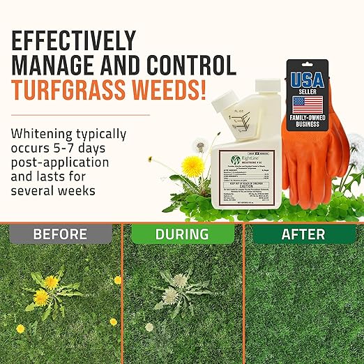 Mesotrione Weed Killer Concentrate for New & Existing Lawns 8 oz. (Compare to Tenacity) Post & Pre Emergent Weed Control Liquid Herbicide for Broadleaf Prevent & Crabgrass Killer for Lawns