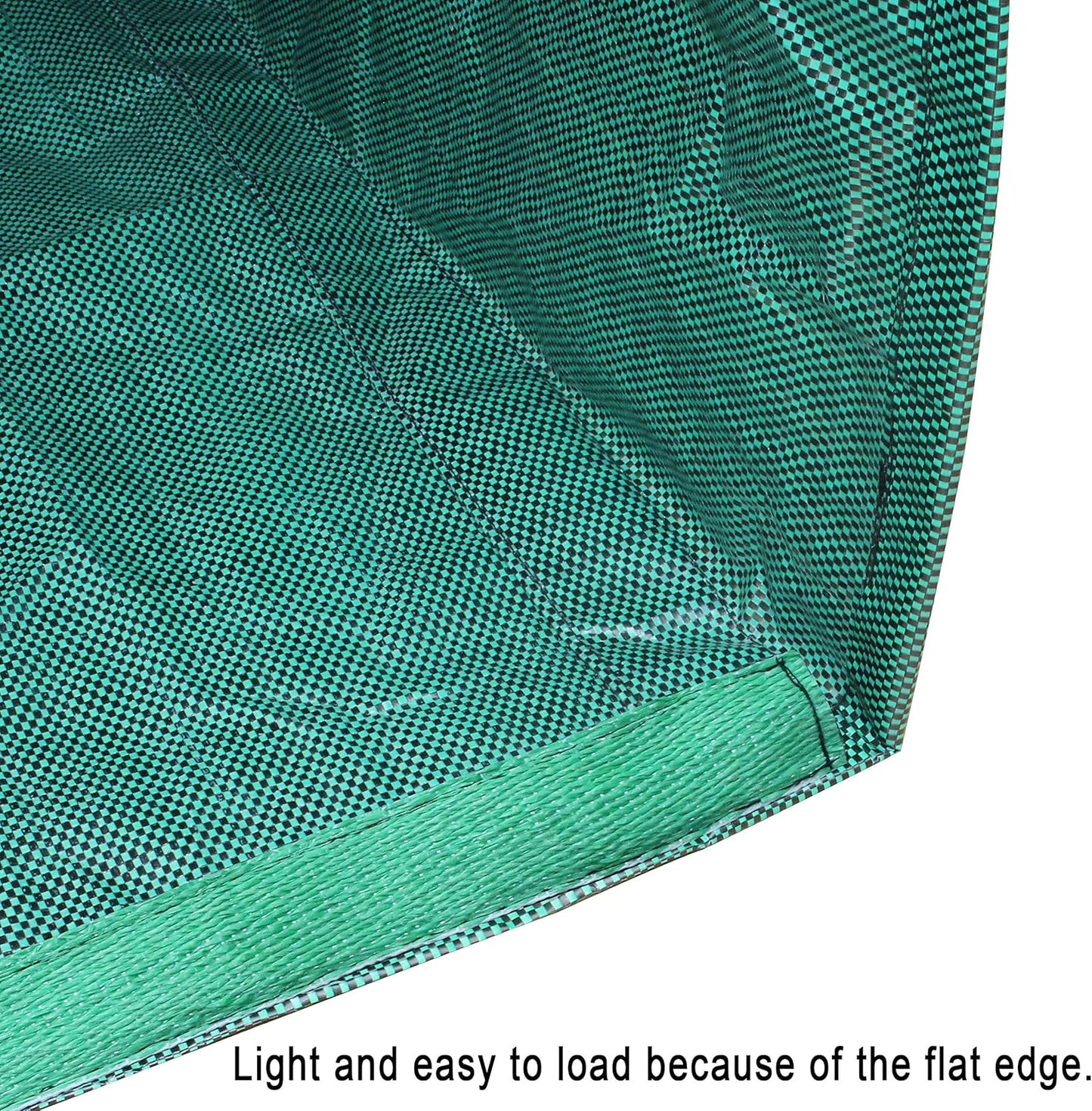 Gardzen 2-Pack 53 Gallon Dustpan-Type Yard Waste Bags, Reusable Heavy Duty Collapsible Garden Leaf Bags, Leaf Collector for Leaves, Lawn Debris & Grass Clippings