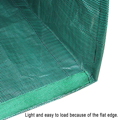 Gardzen 2-Pack 53 Gallon Dustpan-Type Yard Waste Bags, Reusable Heavy Duty Collapsible Garden Leaf Bags, Leaf Collector for Leaves, Lawn Debris & Grass Clippings