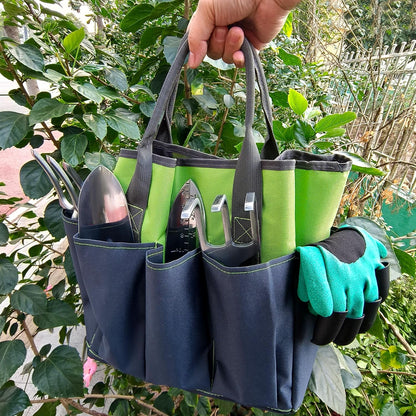 Gardening Tools – 42 Piece Premium Gardening Tool Set,Heavy Duty Hand Tools with Fashion Garden Tools Organizer Handbag,Rust-Proof Gardening Tool Kit, Ideal Gardening Gifts for All (Green/Grey)